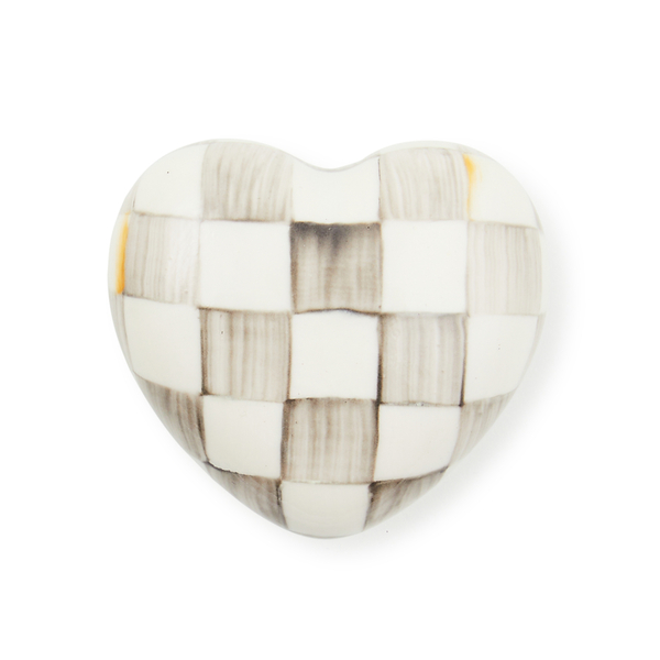 sterling check heart knob 311 sterling check heart knob 311