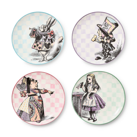 wonderland plates, set of 4 69 wonderland plates, set of 4 69