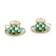 emerald check espresso cup & saucer set 84 emerald check espresso cup & saucer set 84