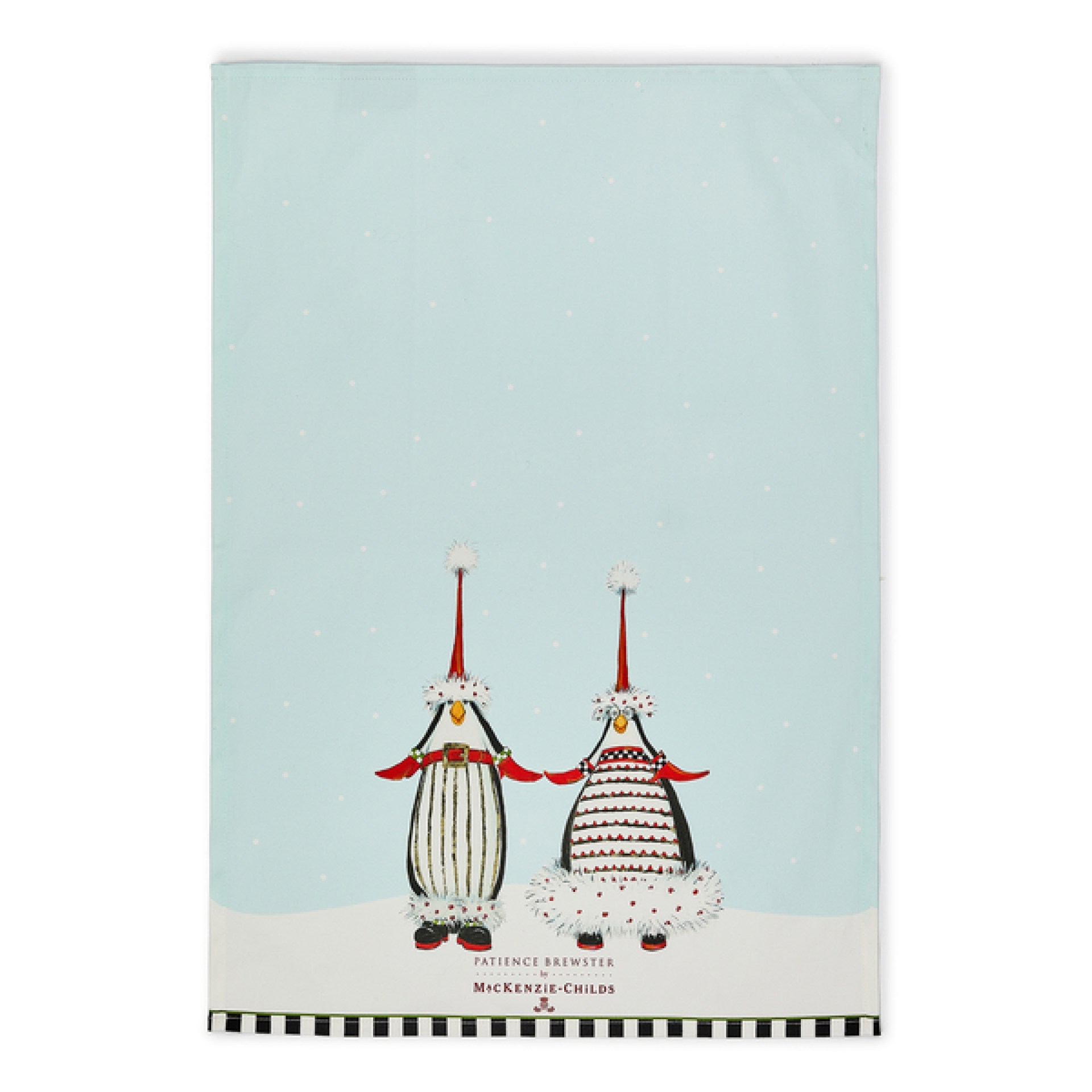 patience brewster santa penguins dish towel 82 patience brewster santa penguins dish towel 82