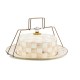 mocha check cake carrier 87 mocha check cake carrier 87