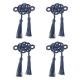 Mystic Knot Napkin Ring Set/4- Navy 20 Mystic Knot Napkin Ring Set/4- Navy 20