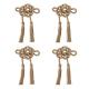 Mystic Knot Napkin Ring Set/4 - Taupe 19 Mystic Knot Napkin Ring Set/4 - Taupe 19