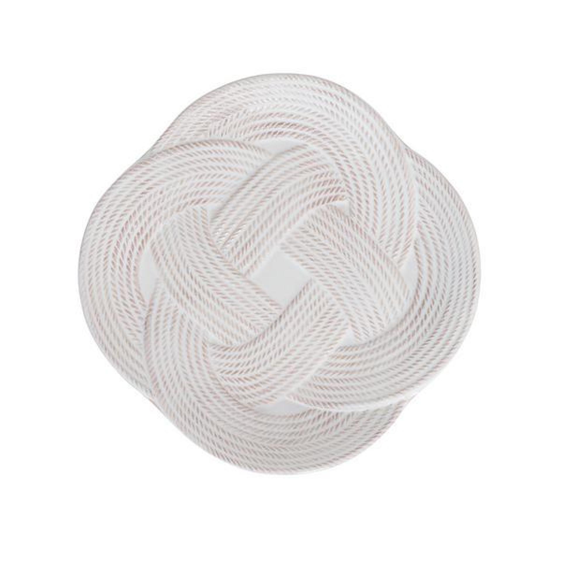 Le Panier Mystic Knot Dessert/Salad Plate - Whitewash 12 Le Panier Mystic Knot Dessert/Salad Plate - Whitewash 12