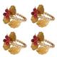 Forest Walk Holly with Berries Napkin Ring Set/4 - Multi 37 Forest Walk Holly with Berries Napkin Ring Set/4 - Multi 37