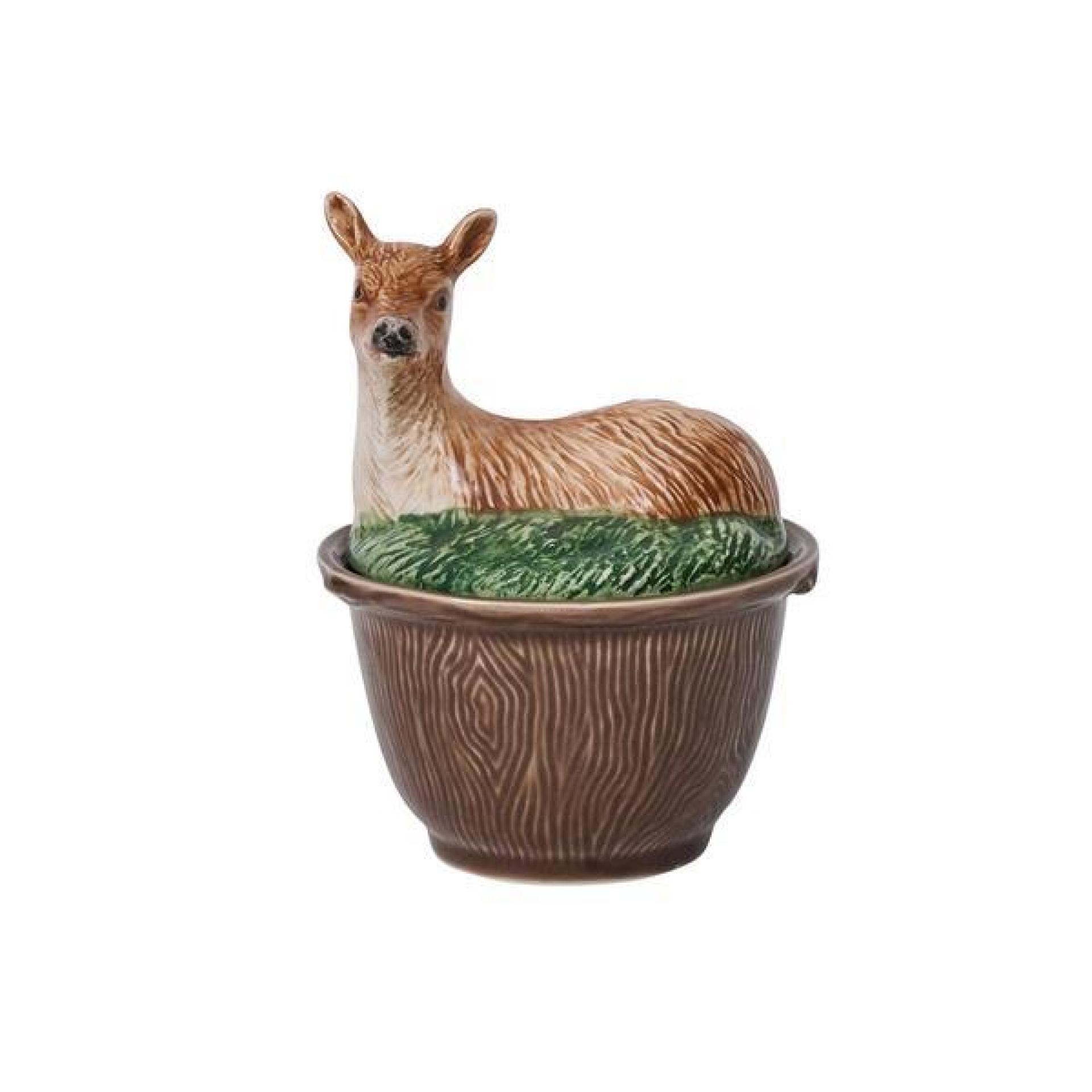 Forest Walk Deer Bowl with Lid - Multi 34 Forest Walk Deer Bowl with Lid - Multi 34