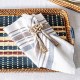 Danish Stripe Napkin Set/4 - Taupe 19 Danish Stripe Napkin Set/4 - Taupe 19