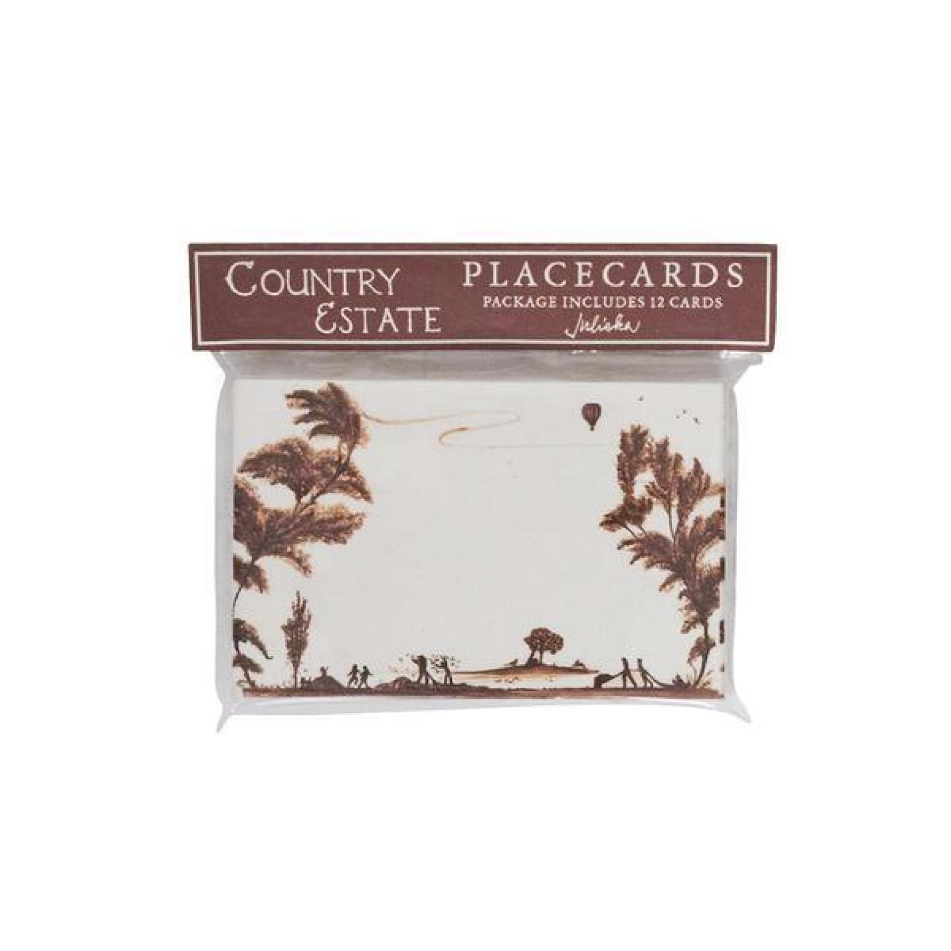 Country Estate Harvest Place Card Set/12 - Sepia 7 Country Estate Harvest Place Card Set/12 - Sepia 7