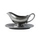 Pewter Stoneware Sauce Boat and Stand 14 Pewter Stoneware Sauce Boat and Stand 14
