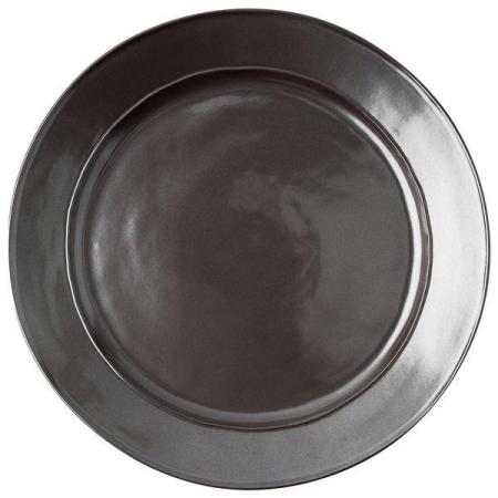 Pewter Stoneware Charger 13 Pewter Stoneware Charger 13
