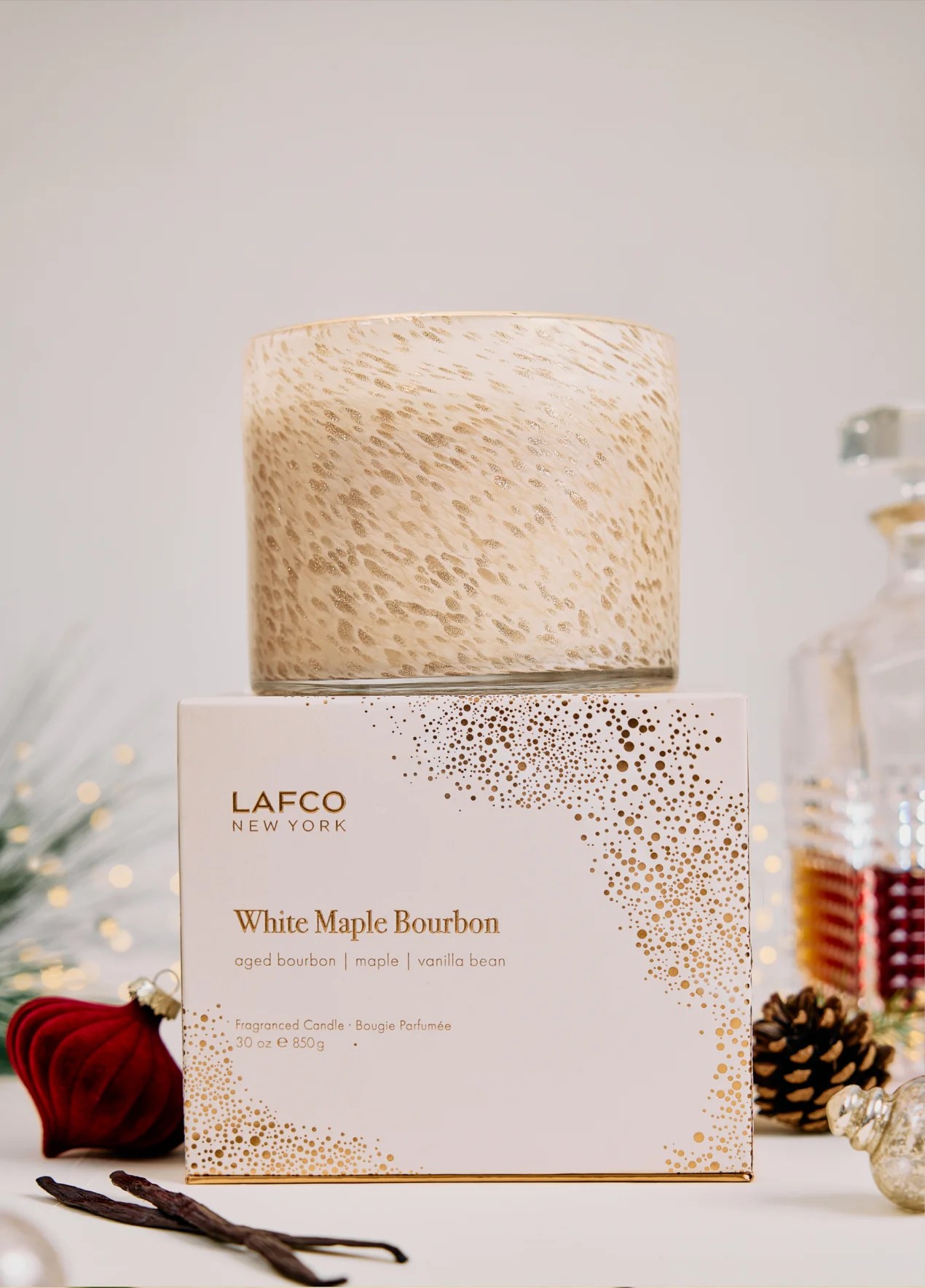 White Maple Bourbon 3-Wick Candle30oz 5 White Maple Bourbon 3-Wick Candle30oz 5
