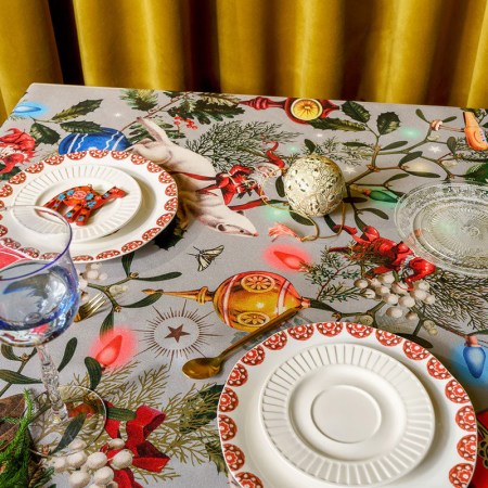 TABLECLOTH SANTA´S ATELIER 250 DIAMETER 7 TABLECLOTH SANTA´S ATELIER 250 DIAMETER 7