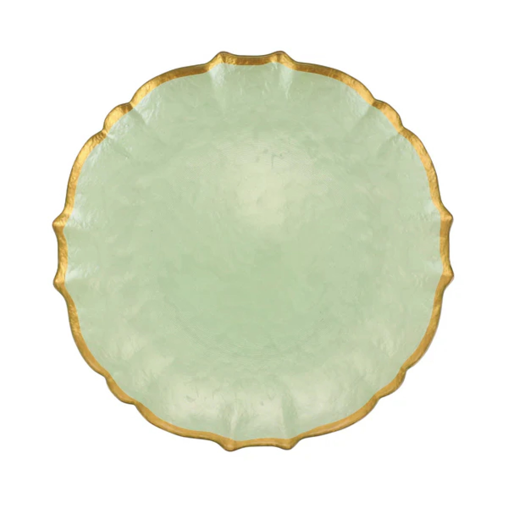Baroque Glass Pistachio Dinner Plate 76 Baroque Glass Pistachio Dinner Plate 76
