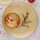 Rufolo Glass Gold Basketweave Large Round Platter 71 Rufolo Glass Gold Basketweave Large Round Platter 71