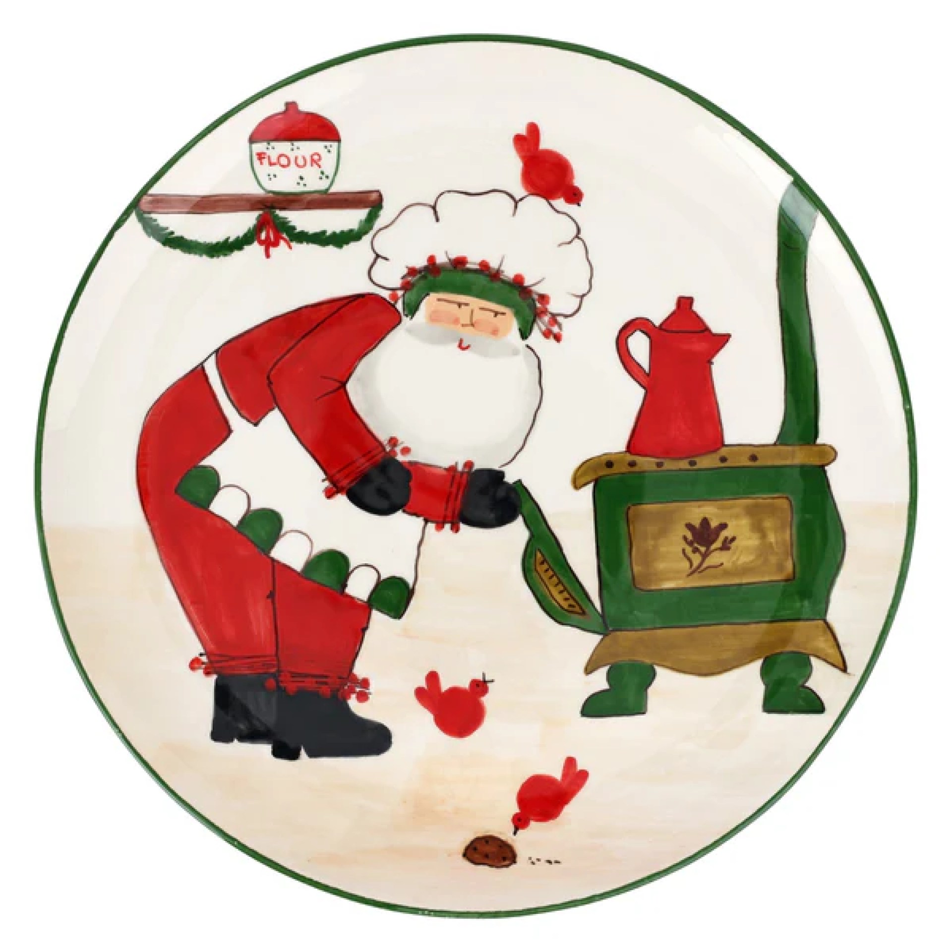 Old St. Nick Large Round Platter with Oven 59 Old St. Nick Large Round Platter with Oven 59