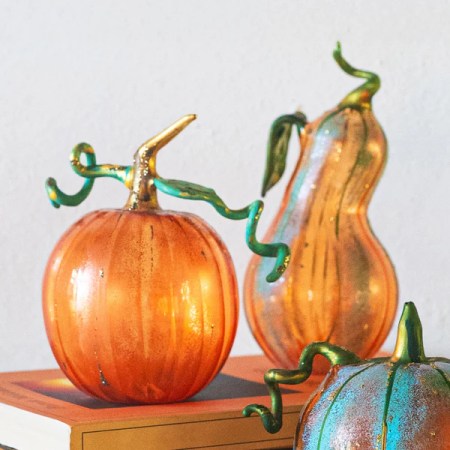 Pumpkins Figural Orange Glass Pumpkin 65 Pumpkins Figural Orange Glass Pumpkin 65