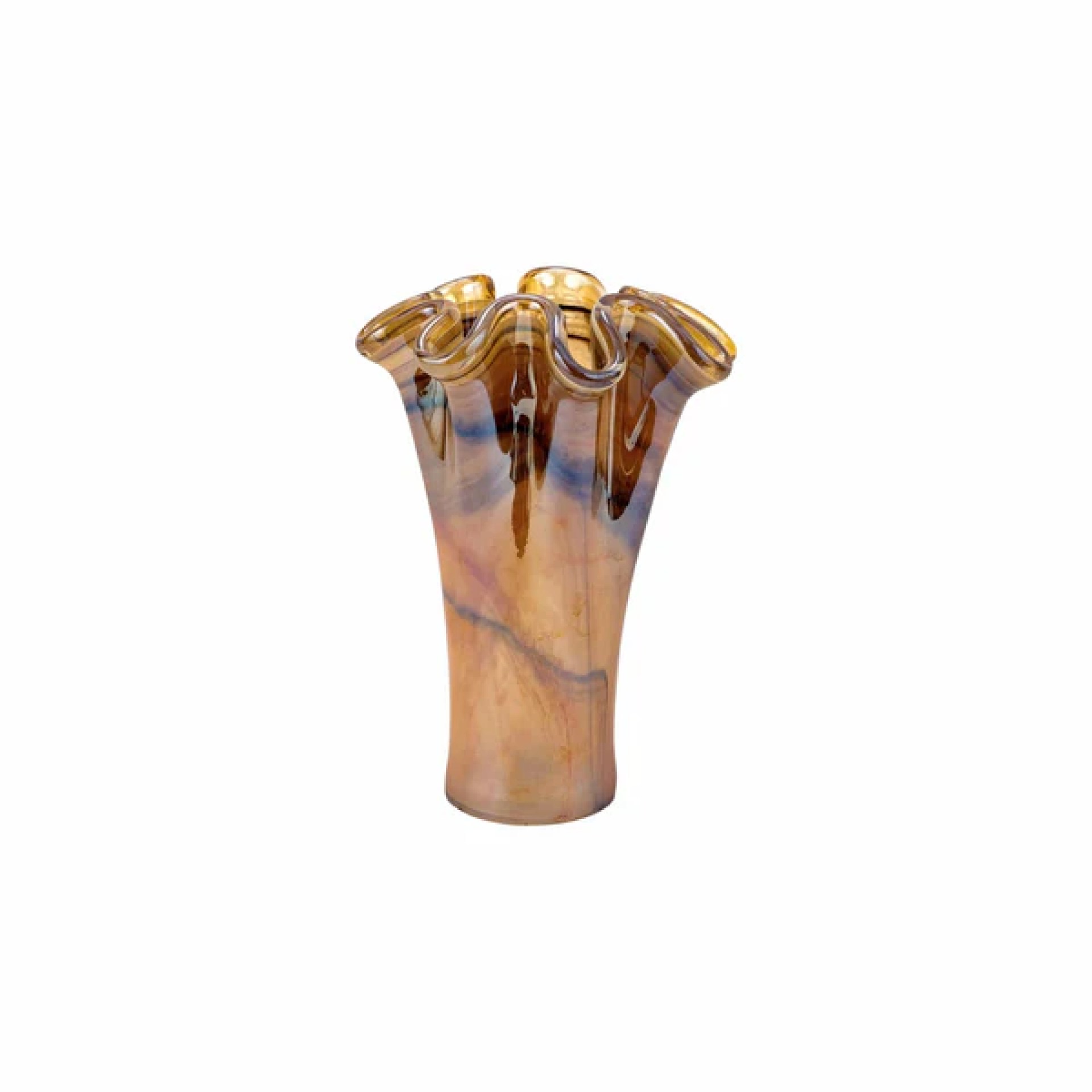 Onda Glass Tortoiseshell Short Vase 48 Onda Glass Tortoiseshell Short Vase 48