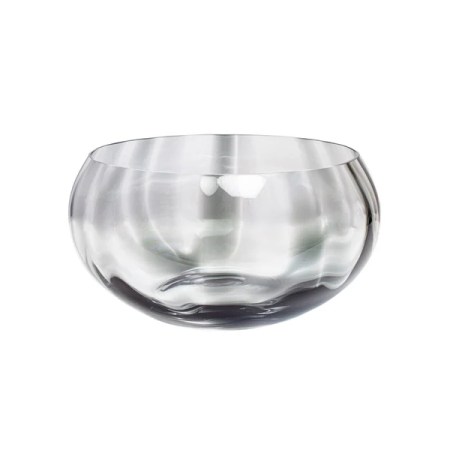 Bolla Glass Gray Pleated Centerpiece 15 Bolla Glass Gray Pleated Centerpiece 15