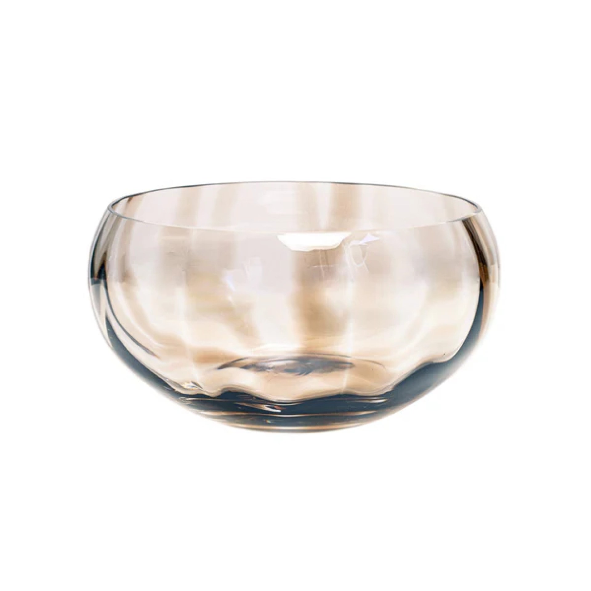 Bolla Glass Tortoise Pleated Centerpiece 16 Bolla Glass Tortoise Pleated Centerpiece 16