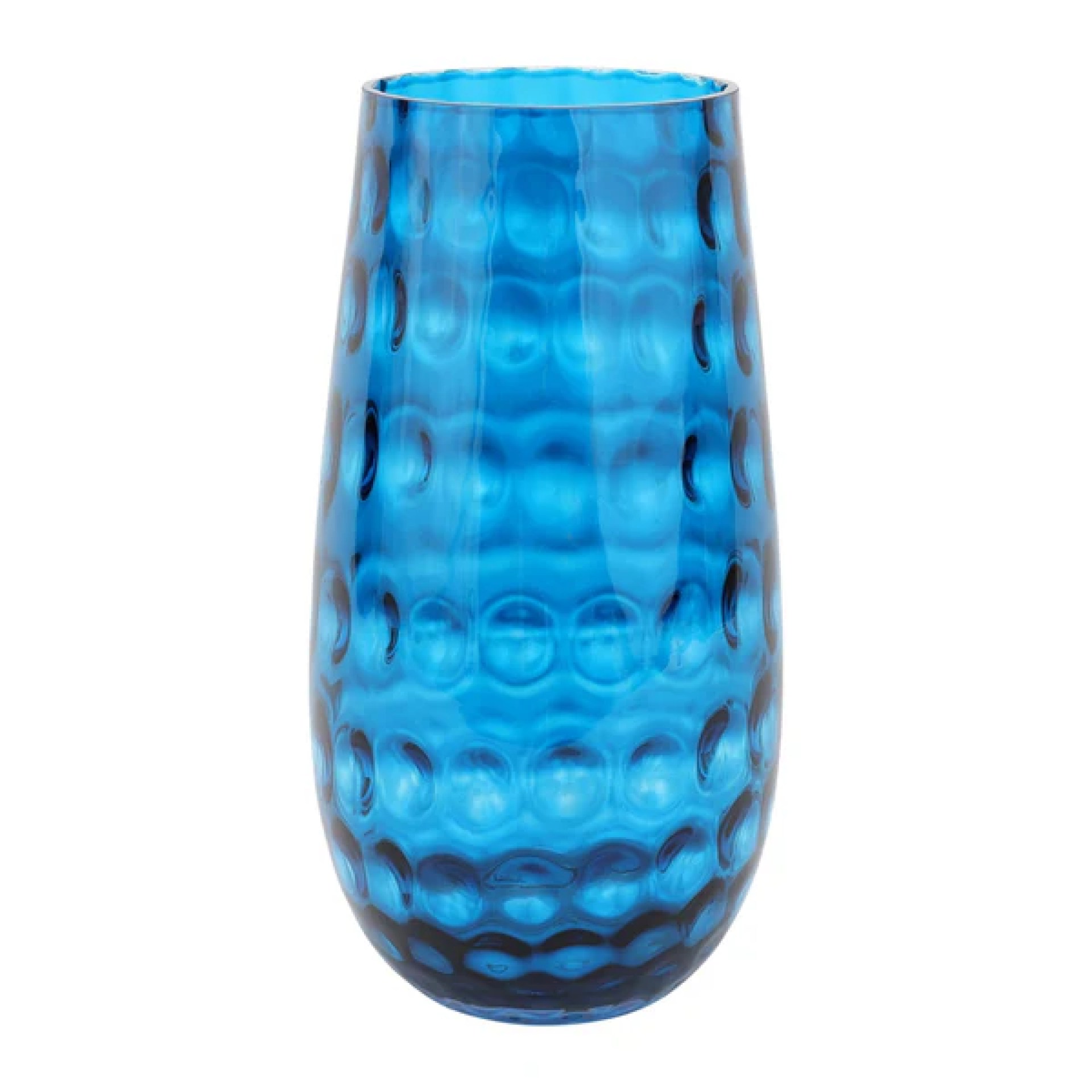 Bolla Glass Ash Blue Medium Pebbled Vase 9 Bolla Glass Ash Blue Medium Pebbled Vase 9