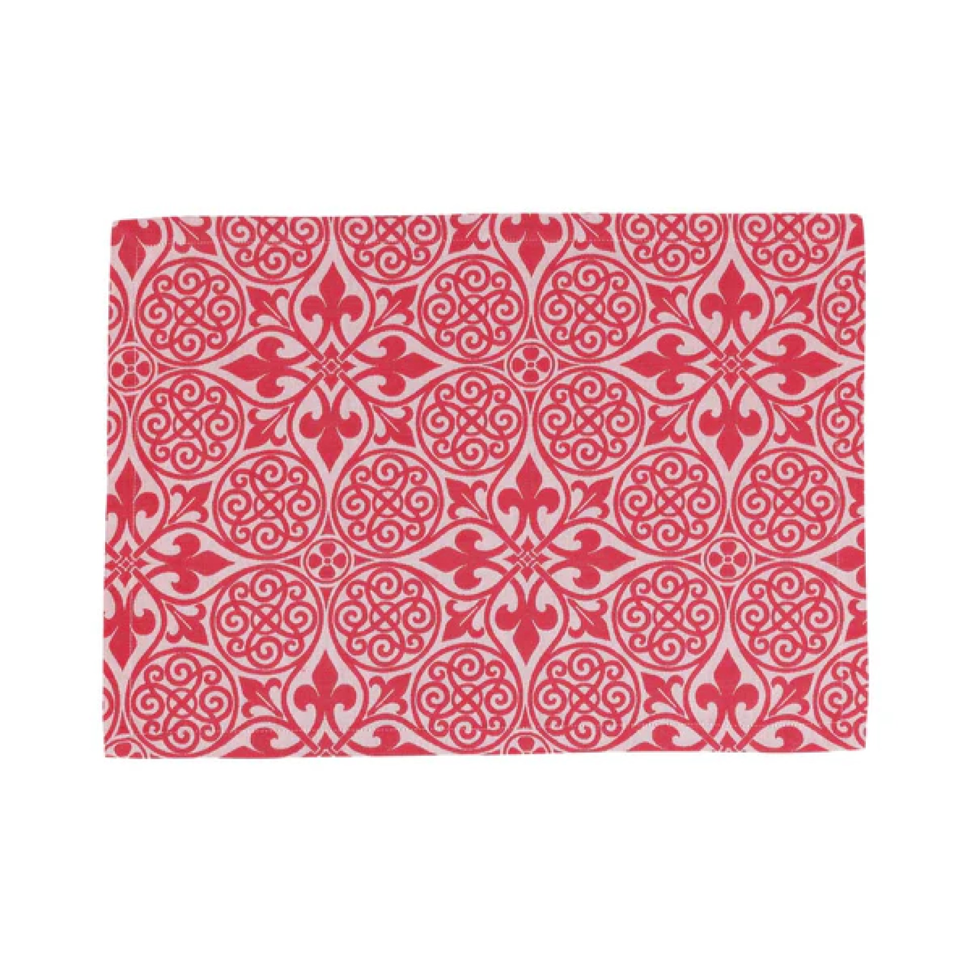 Damask Red Placemats - Set of 4 17 Damask Red Placemats - Set of 4 17