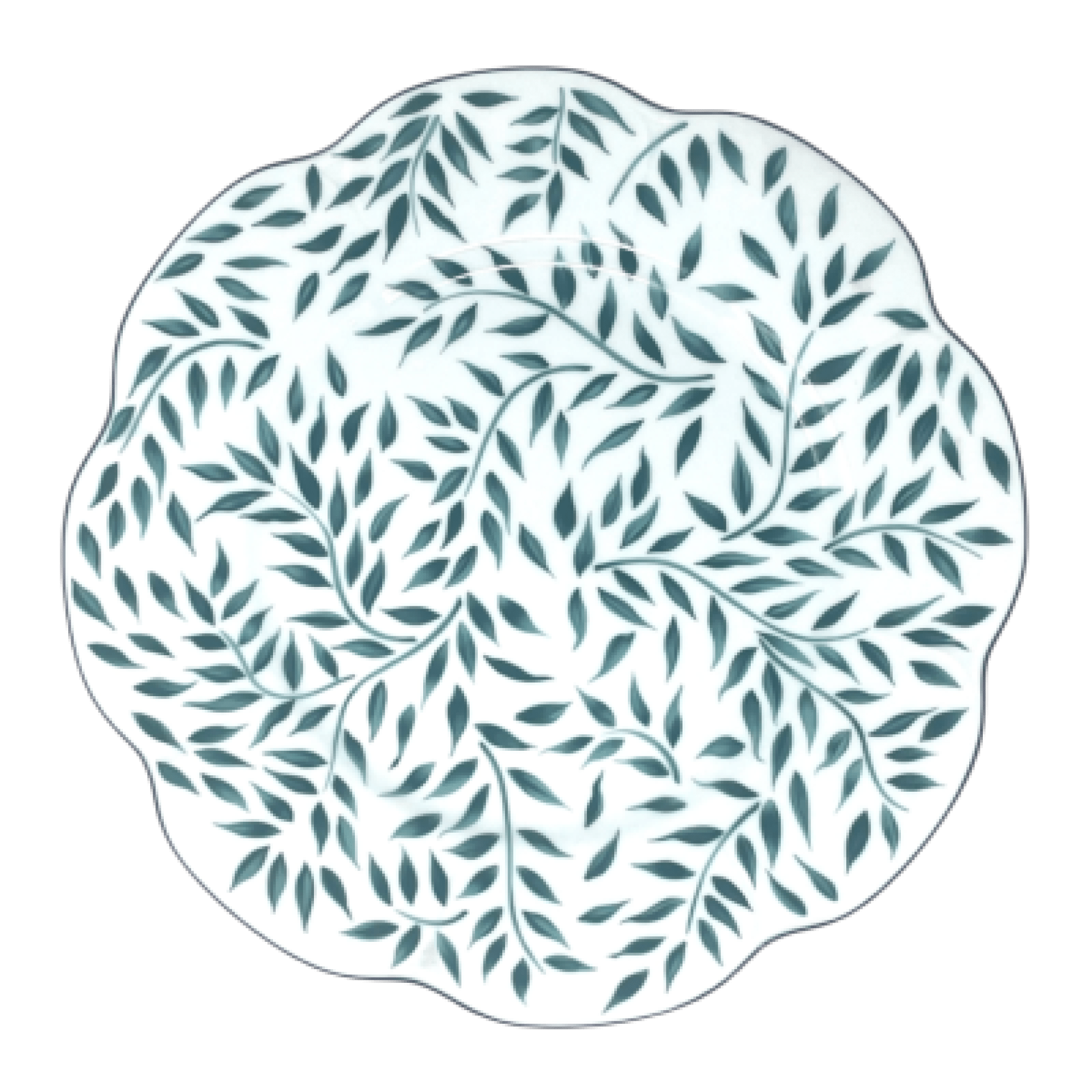 OLIVIER GREEN W/ GOLD FILET- DINNER PLATE 11 OLIVIER GREEN W/ GOLD FILET- DINNER PLATE 11