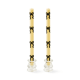 Black Bow Dinner Candles, Set of 2 4 Black Bow Dinner Candles, Set of 2 4