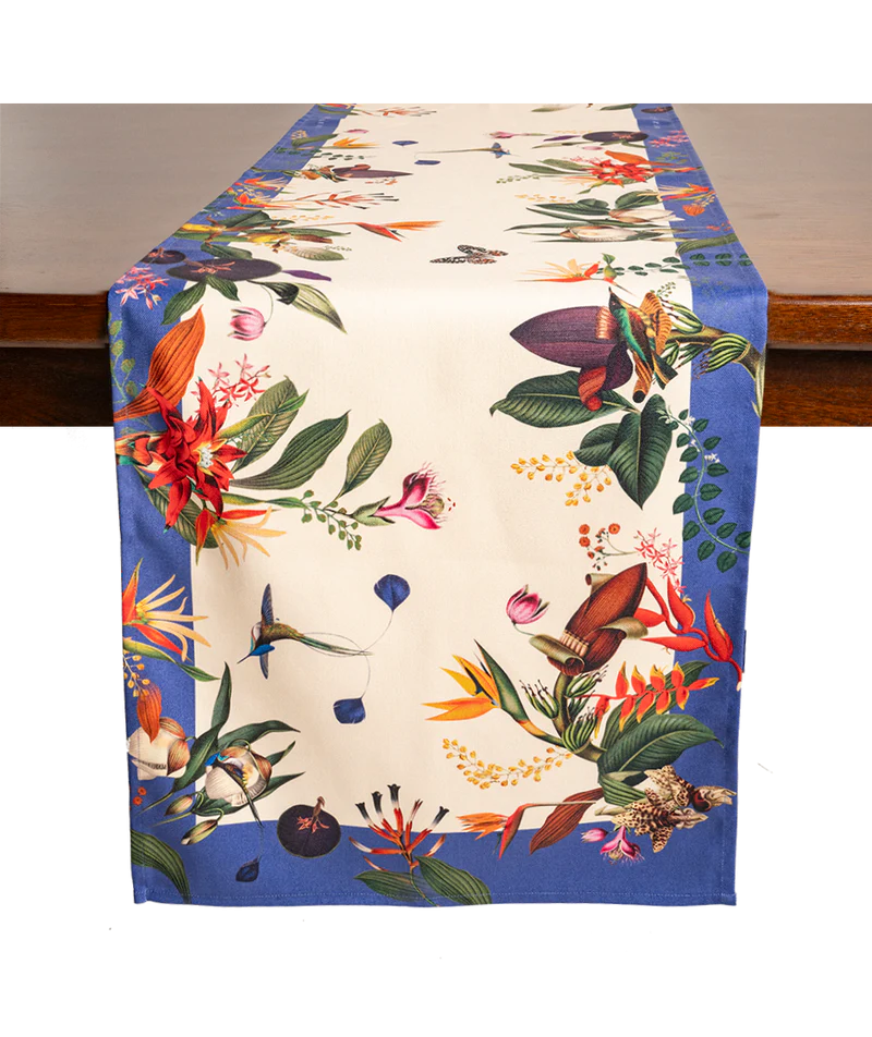 TABLE RUNNER COLOMBIAN FLOWERS 8 TABLE RUNNER COLOMBIAN FLOWERS 8