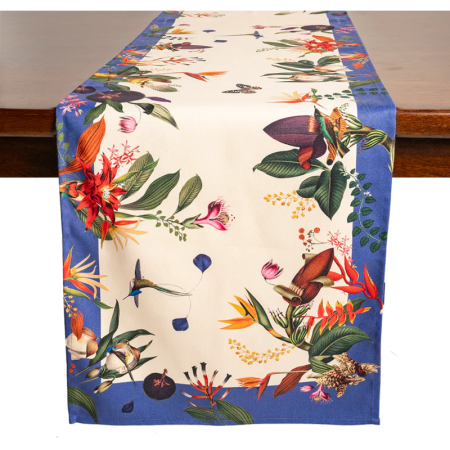 TABLE RUNNER COLOMBIAN FLOWERS 8 TABLE RUNNER COLOMBIAN FLOWERS 8