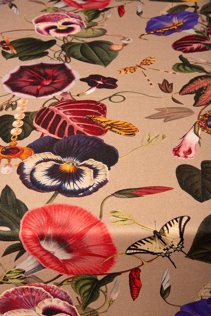 TABLECLOTH ROUND DIAMETER PENSAMIENTOS MINT300CM 54 TABLECLOTH ROUND DIAMETER PENSAMIENTOS MINT300CM 54