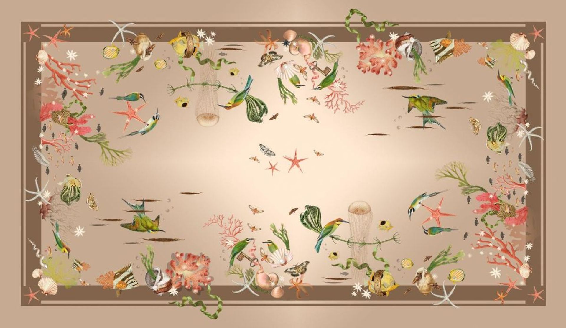 TABLECLOTH CORALINA TAUPE 300CM 48 TABLECLOTH CORALINA TAUPE 300CM 48