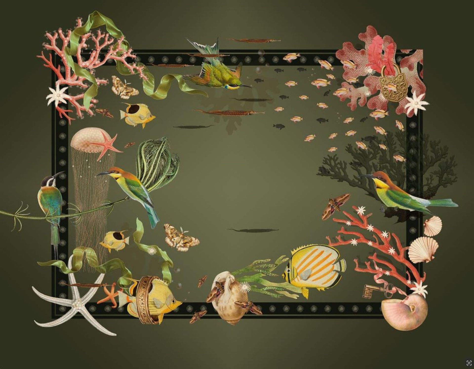 PLACEMAT CORALINA GREEN 41 PLACEMAT CORALINA GREEN 41