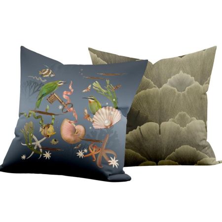 LARGE PILLOW CORALINA OLIVE GREEN 32 LARGE PILLOW CORALINA OLIVE GREEN 32