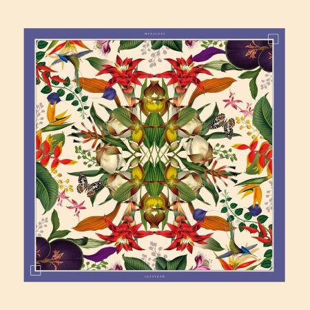 LARGE PILLOW IVORY COLOMBIAN FLOWERS 64 LARGE PILLOW IVORY COLOMBIAN FLOWERS 64