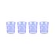 Blue Check Acrylic Tumblers, Set Of 4 1 Blue Check Acrylic Tumblers, Set Of 4 1