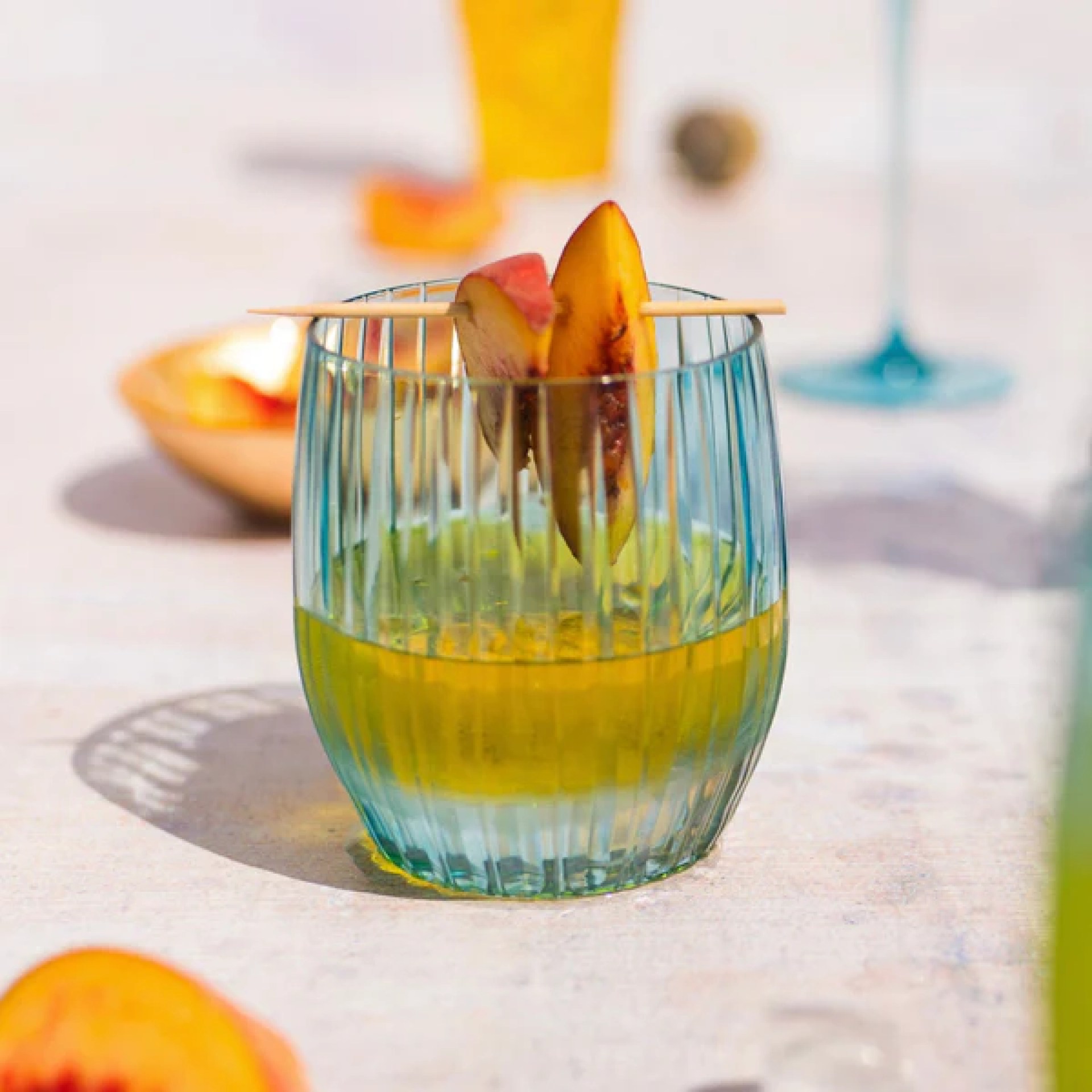 Natalia Teal Double Old Fashioned 28 Natalia Teal Double Old Fashioned 28