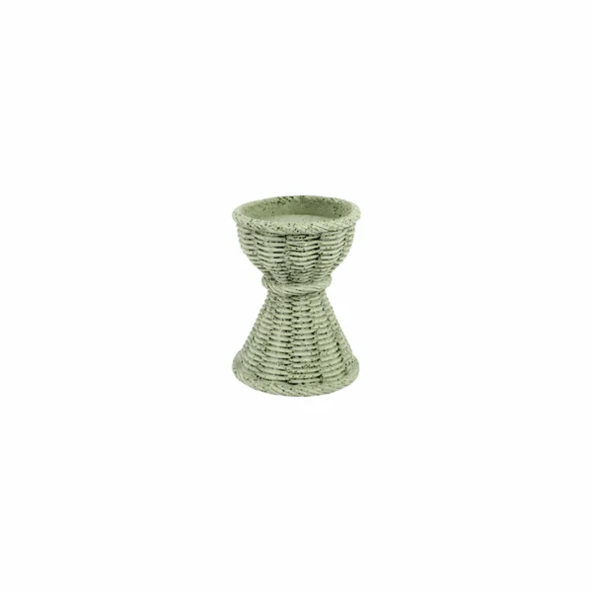 Casa Sage Green Short Candlestick 17 Casa Sage Green Short Candlestick 17