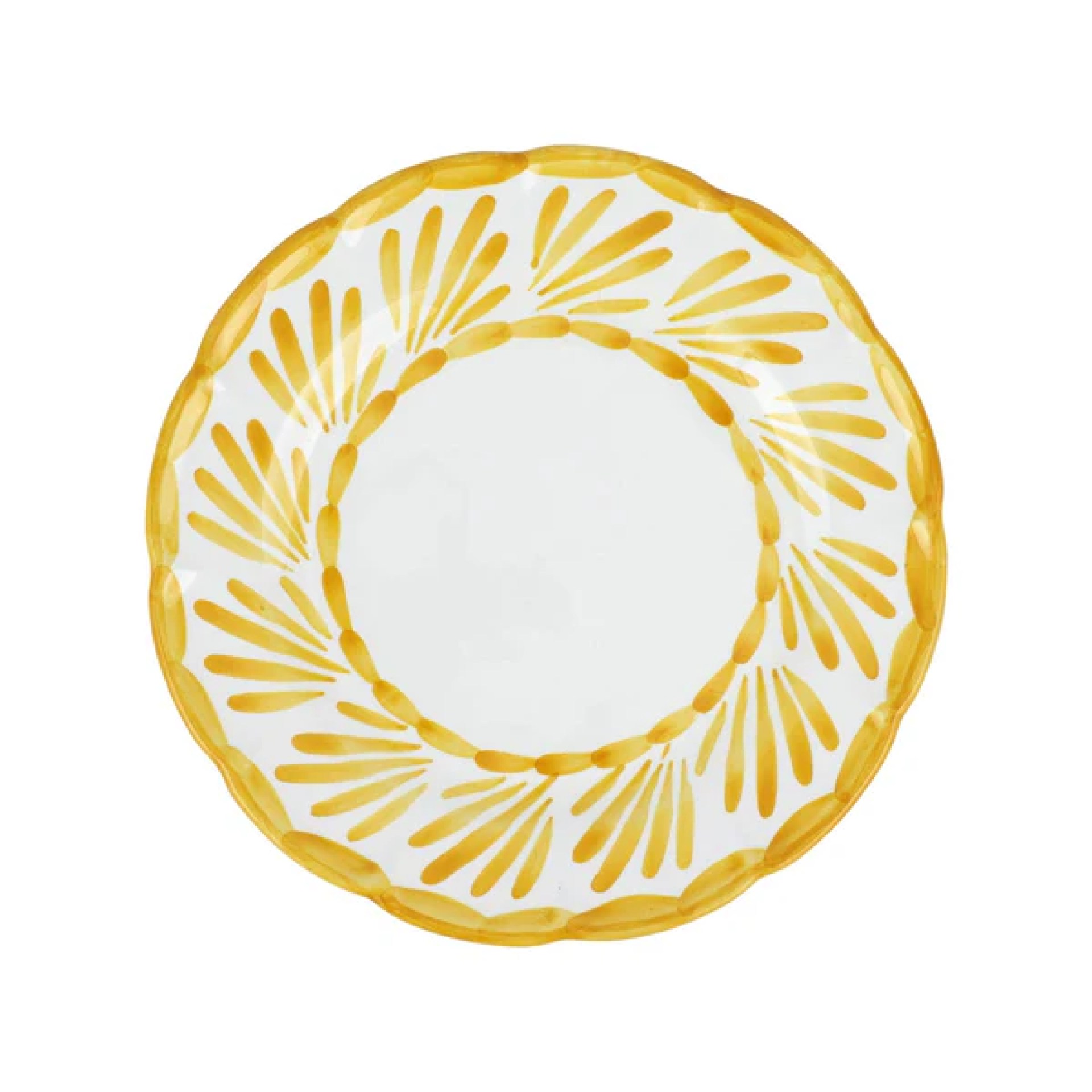 Arezzo Yellow Dinner Plate 19 Arezzo Yellow Dinner Plate 19