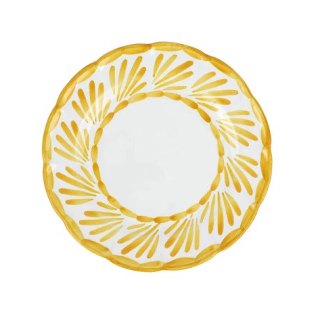 Arezzo Yellow Dinner Plate 19 Arezzo Yellow Dinner Plate 19