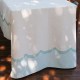 Tavola Aqua Scalloped Tablecloth 6 Tavola Aqua Scalloped Tablecloth 6
