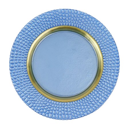 Pelli Glass Blue Charger 26 Pelli Glass Blue Charger 26