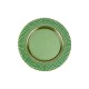Pelli Glass Green Salad Plate 22 Pelli Glass Green Salad Plate 22