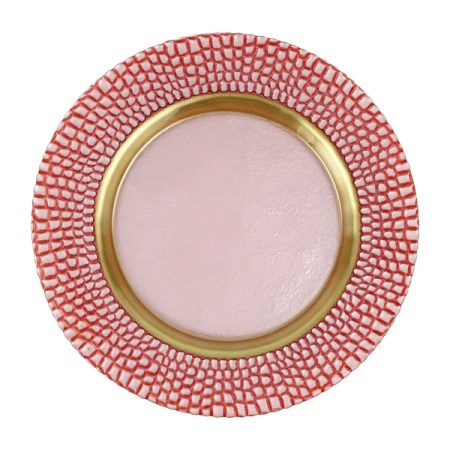 Pelli Glass Pink Charger 28 Pelli Glass Pink Charger 28