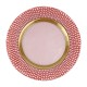 Pelli Glass Pink Charger 28 Pelli Glass Pink Charger 28