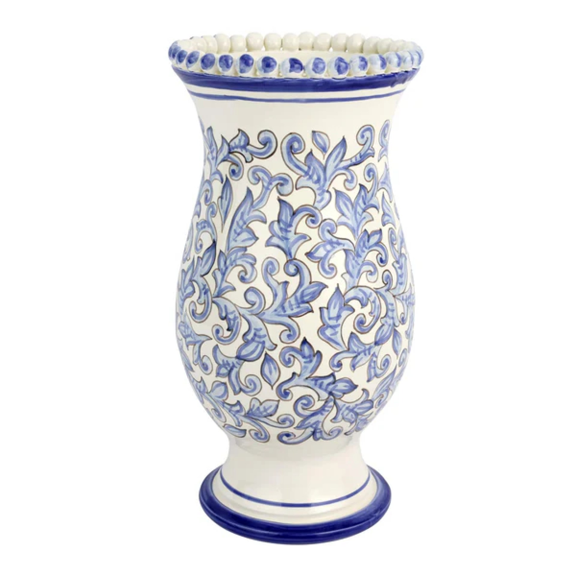 Scorrimento Blu Tall Vase 18 Scorrimento Blu Tall Vase 18