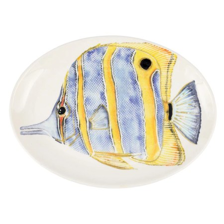 Reef Butterfly Fish Oval Platter 8 Reef Butterfly Fish Oval Platter 8