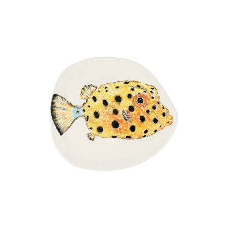 Reef Box Fish Small Round Platter 2 Reef Box Fish Small Round Platter 2