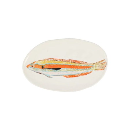 Reef Tropical Rainbow Fish Small Oval Platter 12 Reef Tropical Rainbow Fish Small Oval Platter 12