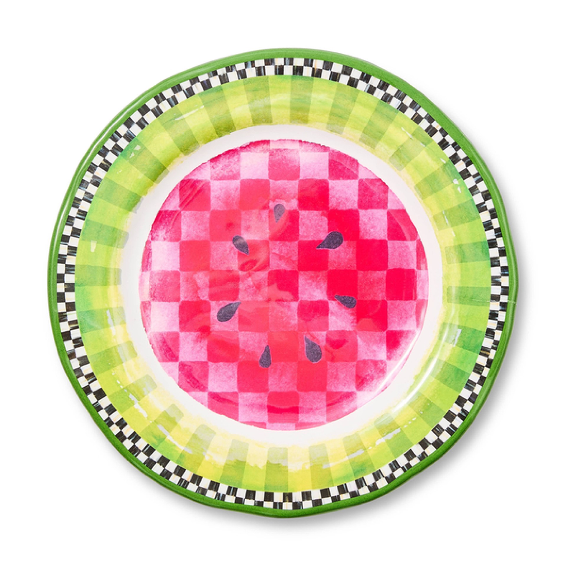 watermelon melamine salad plates, set of 4 2 watermelon melamine salad plates, set of 4 2