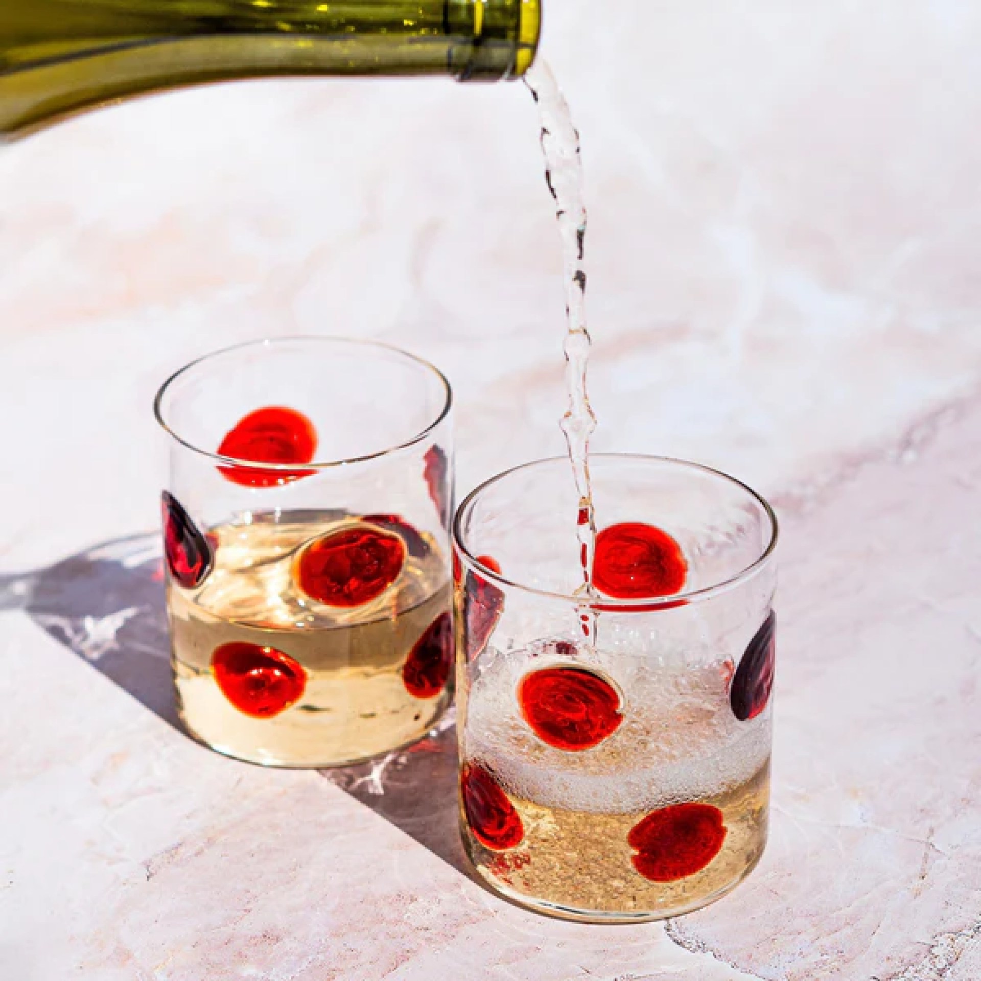 Drop Red Double Old Fashioned - Set Of 2 1 Drop Red Double Old Fashioned - Set Of 2 1